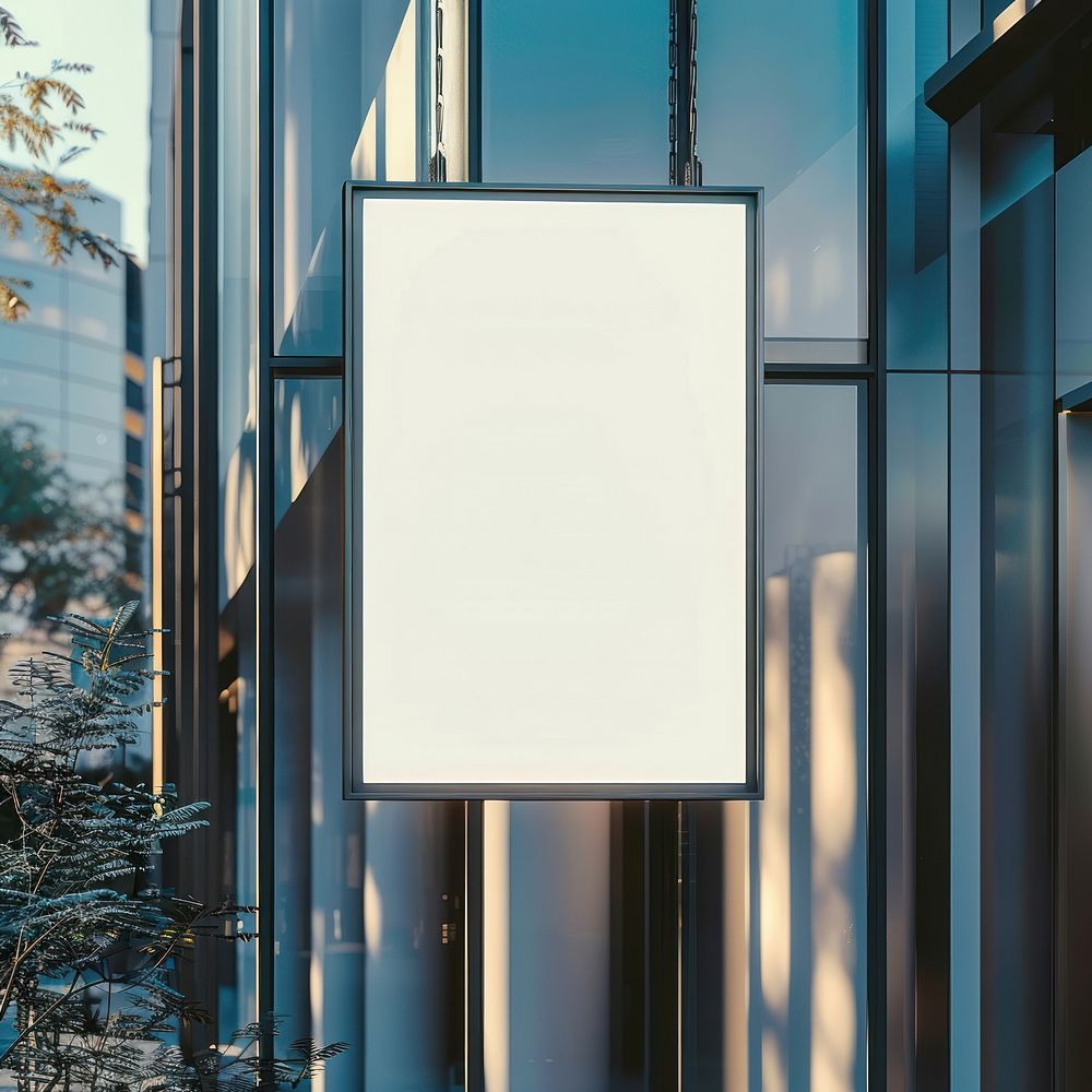 Blank light box sign mockup electronics hardware lighting.