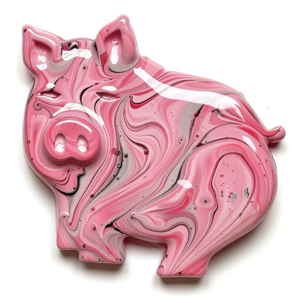 Acrylic pouring pig accessories accessory piggy bank.