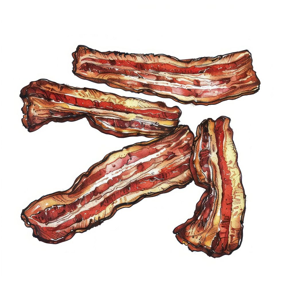 Bacon food meat pork.