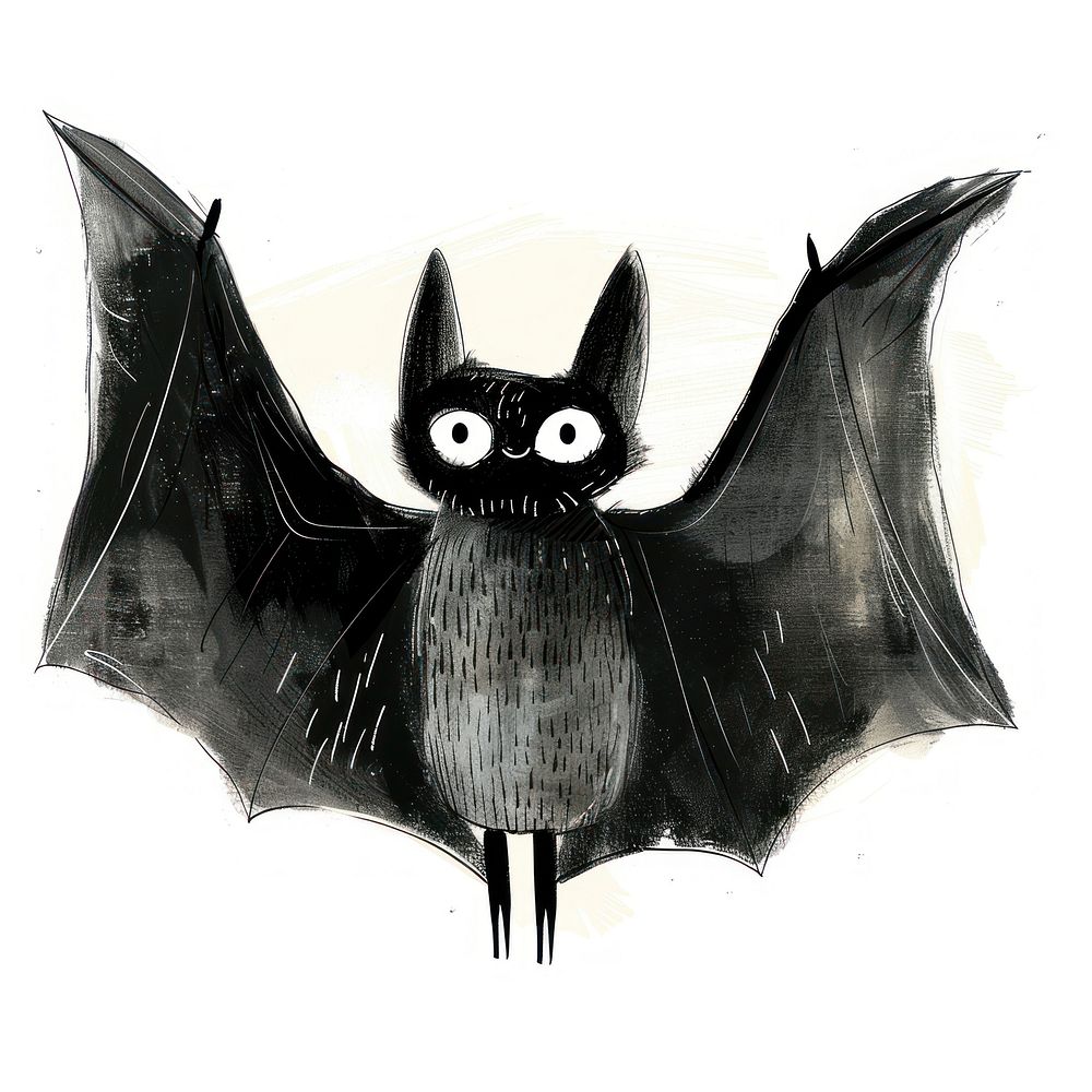 Bat art wildlife animal. | Free Photo Illustration - rawpixel