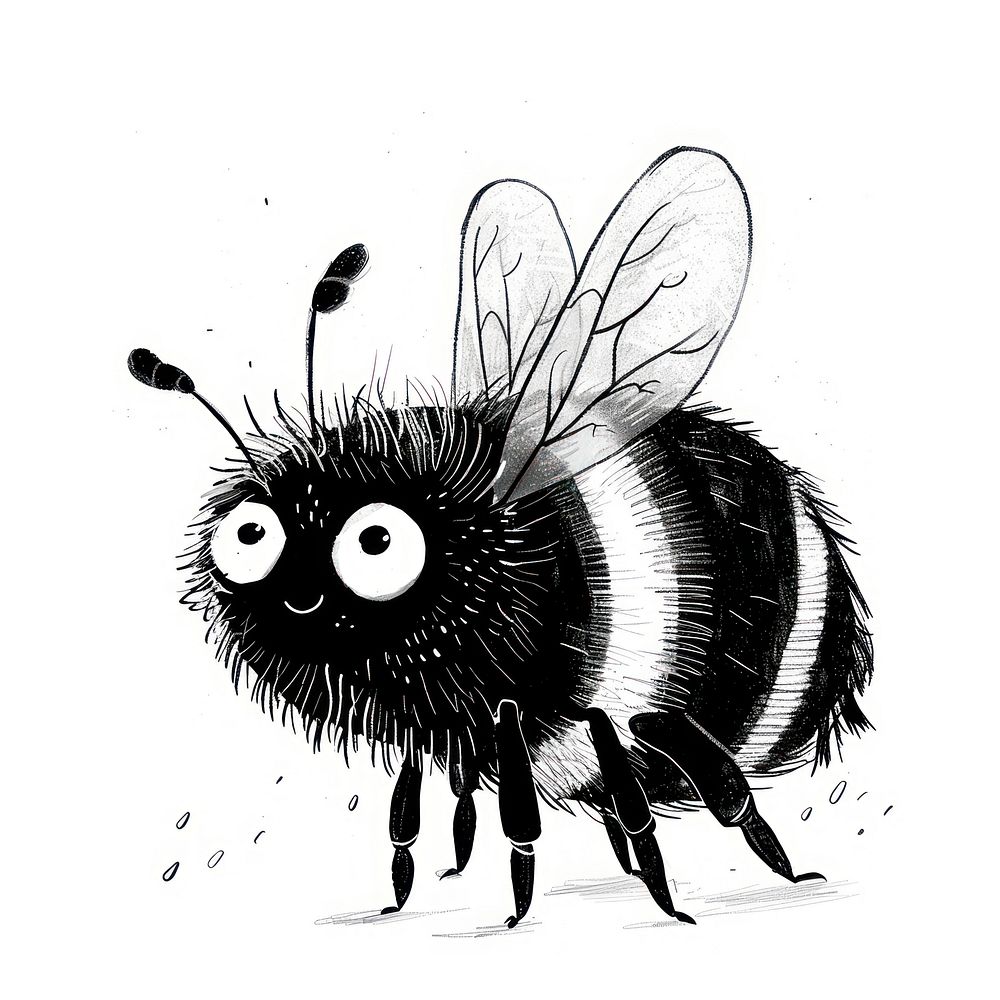 Bee art invertebrate illustrated.