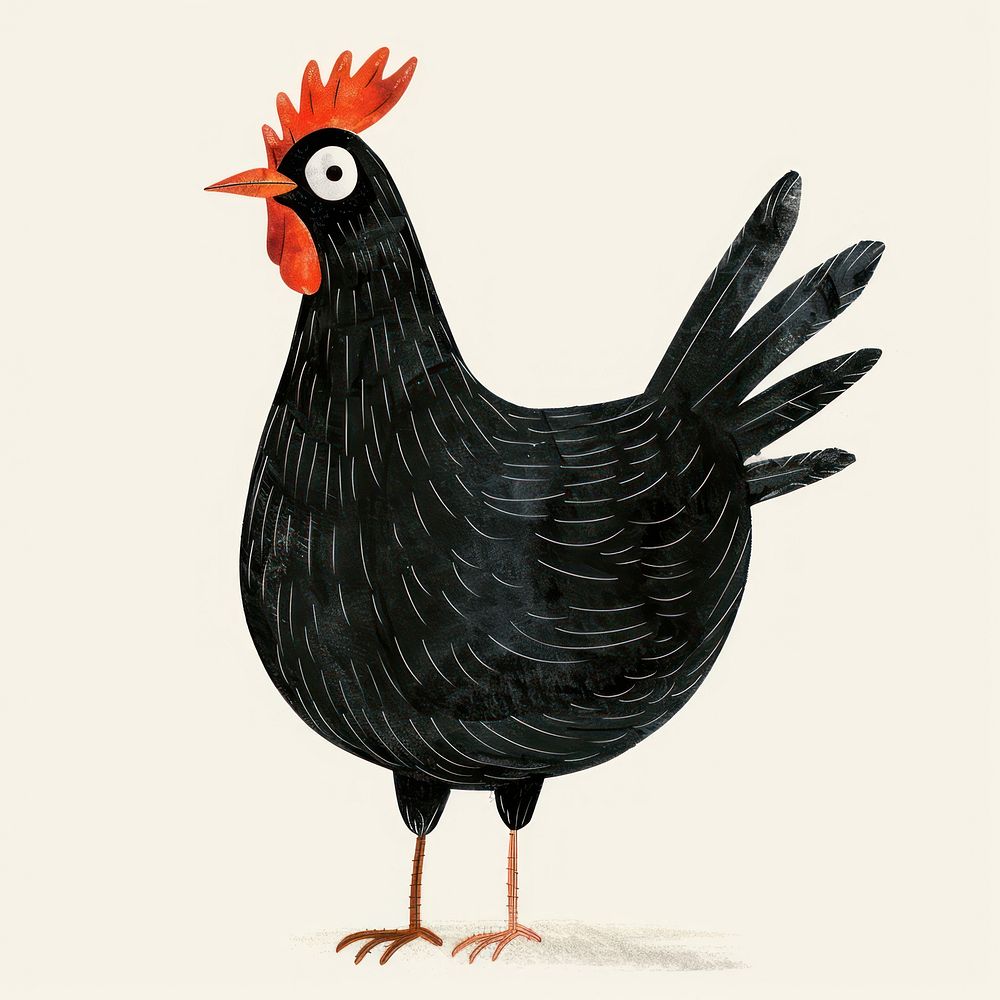 Chicken poultry rooster animal.