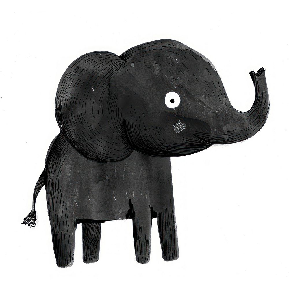 Elephant art silhouette wildlife.