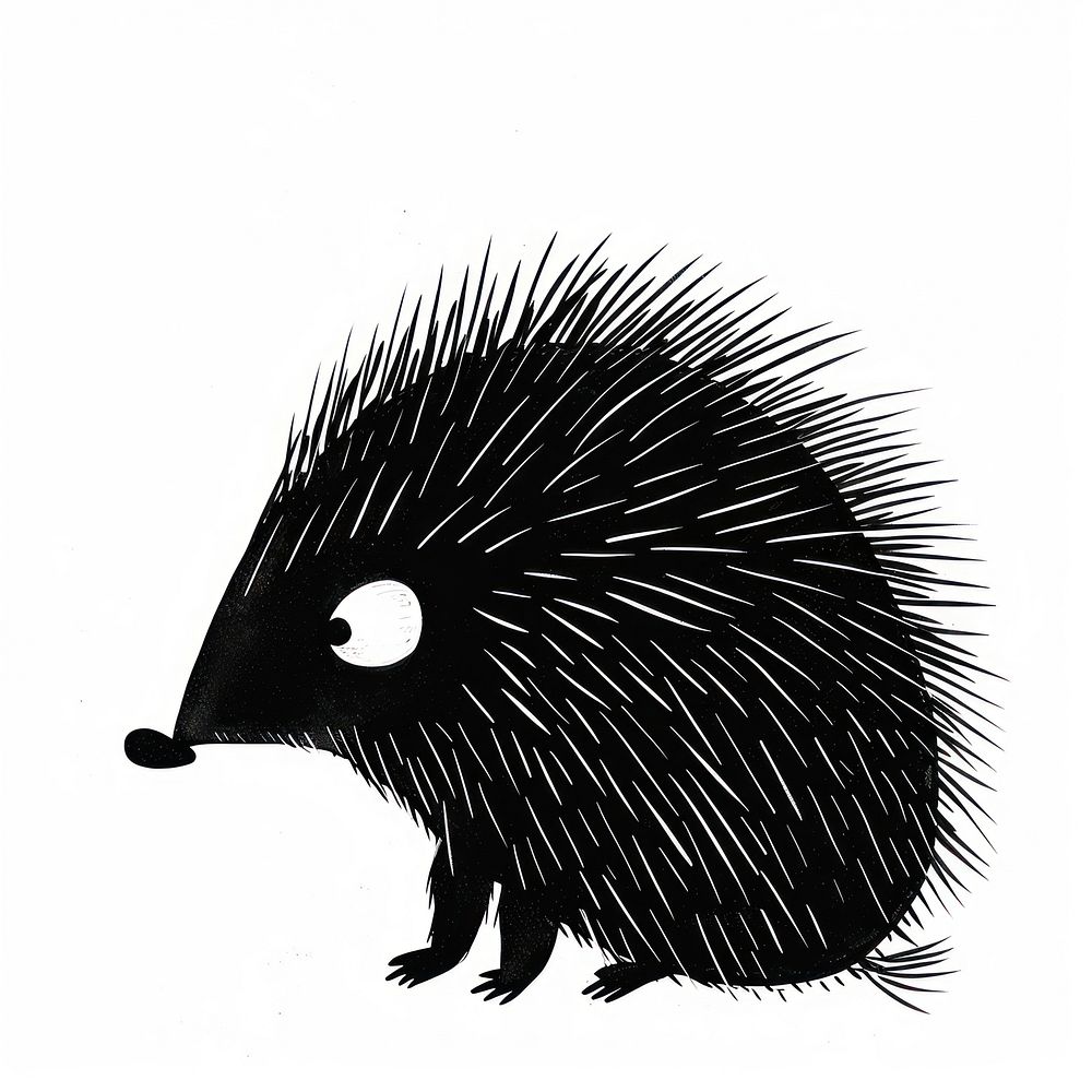 Porcupine hedgehog animal mammal.