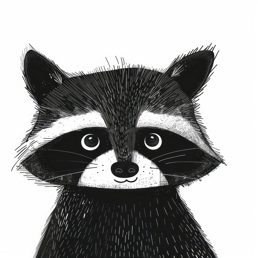 Raccoon art animal mammal.