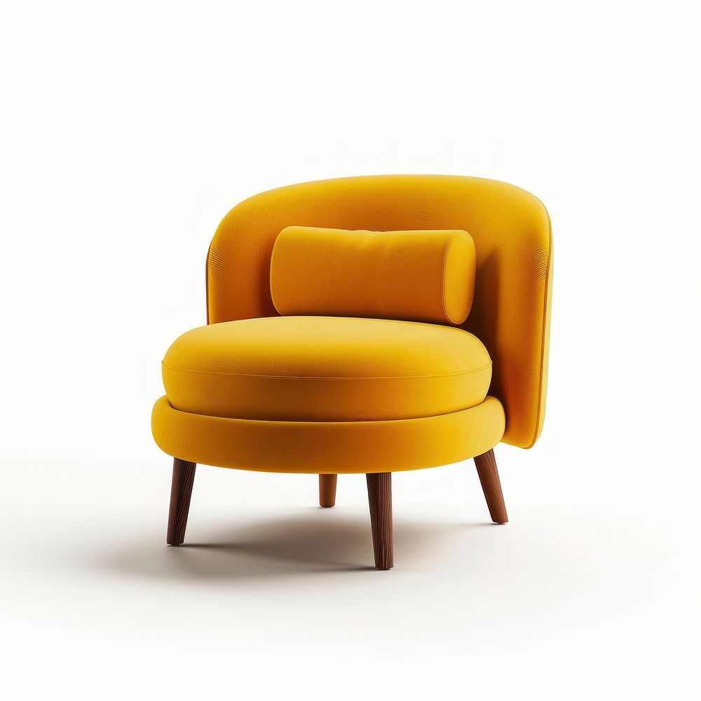 Yellow chair furniture armchair.