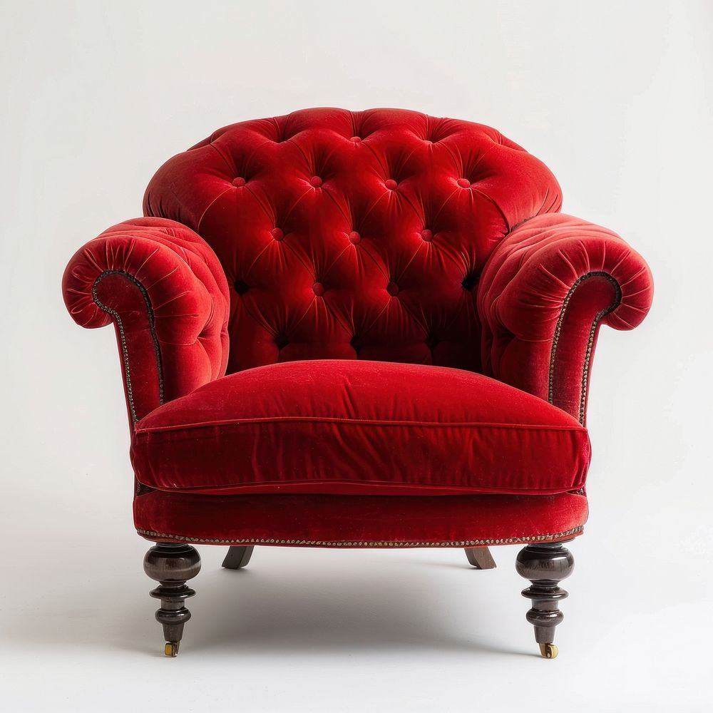Red chair furniture armchair.