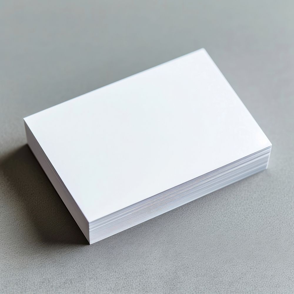 Blank white business card mockup publication paper book.