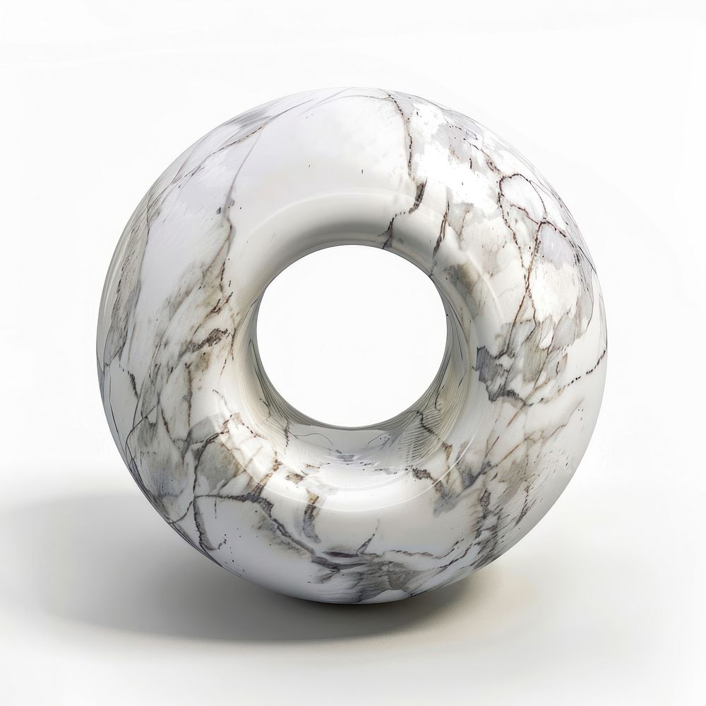 Marble torus form accessories porcelain accessory.