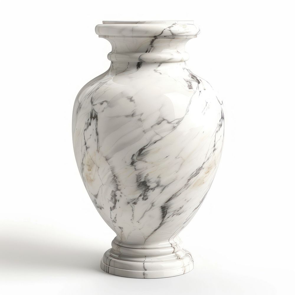 Marble vase porcelain pottery jar.