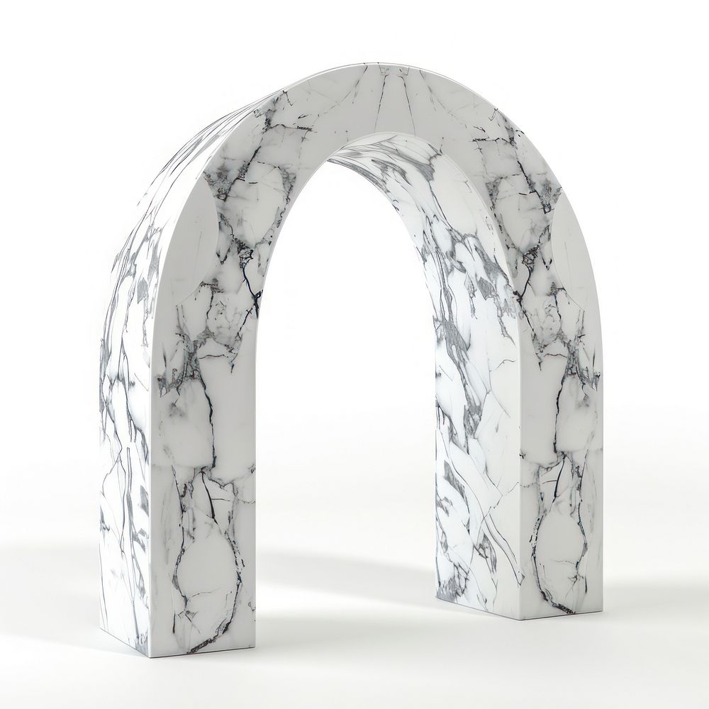 Marble arch shape form architecture pottery arched.