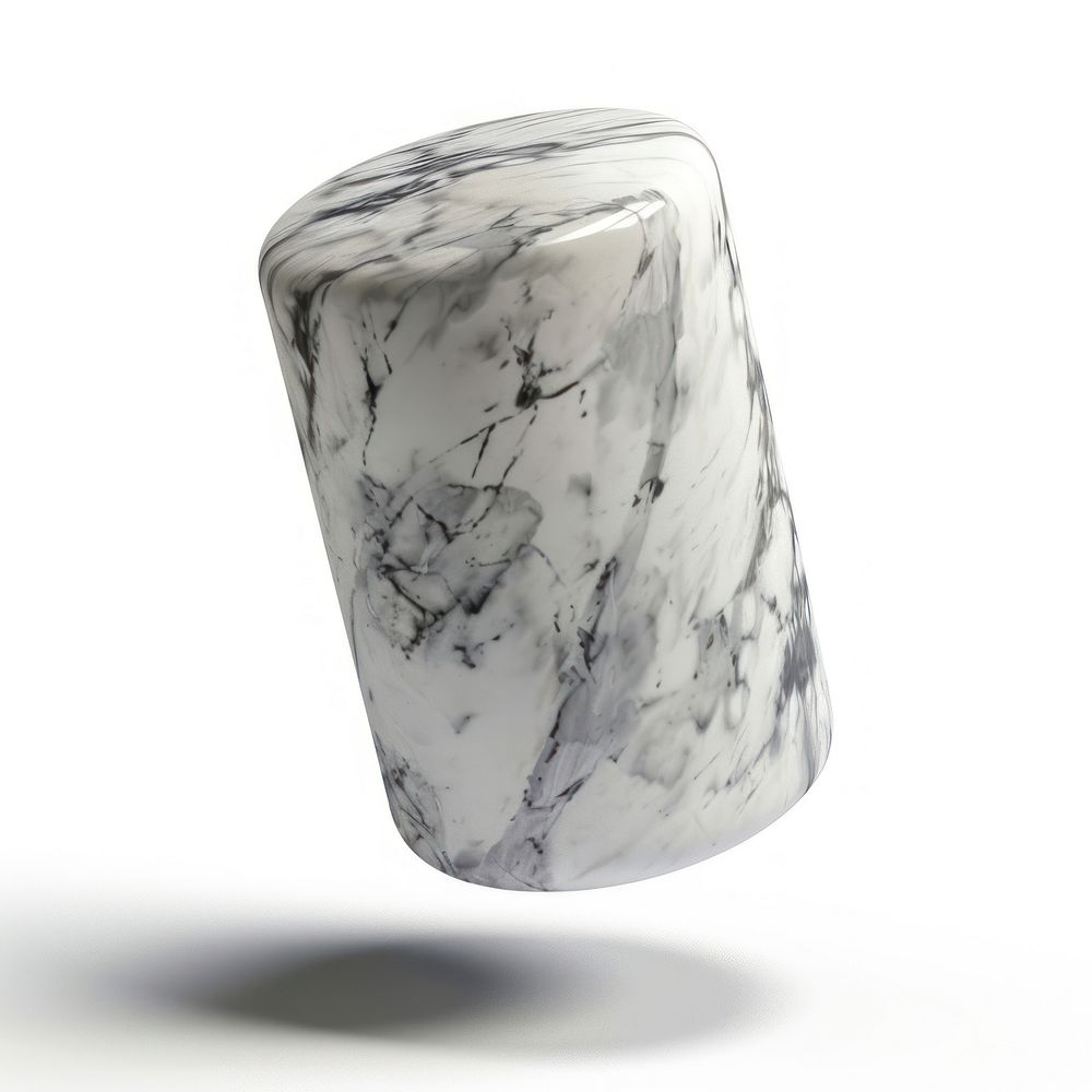 Marble cylinder shape form accessories porcelain accessory.