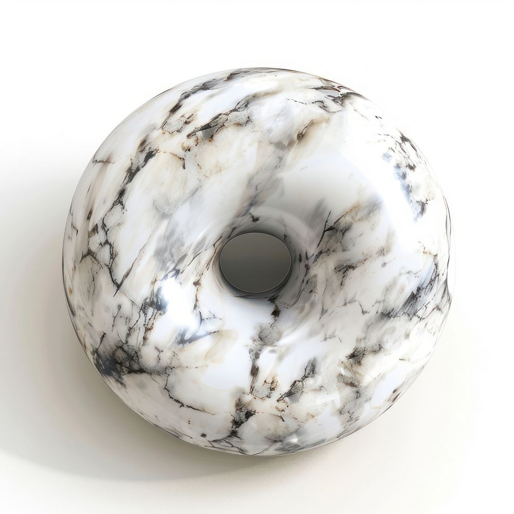 Marble doughnut form accessories accessory jewelry.