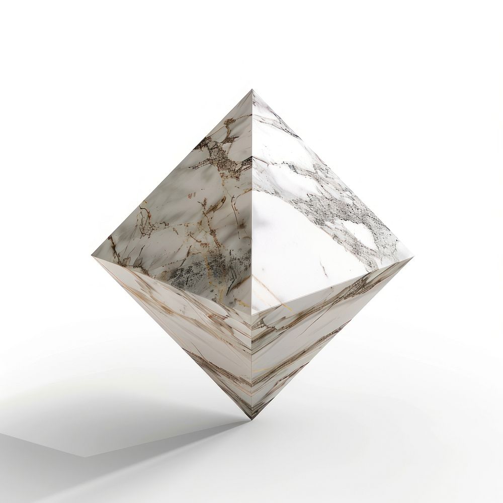 Marble pyramid shape form accessories accessory gemstone.