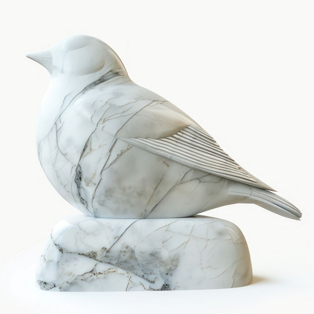 Marble bird sculpture porcelain outdoors pottery.