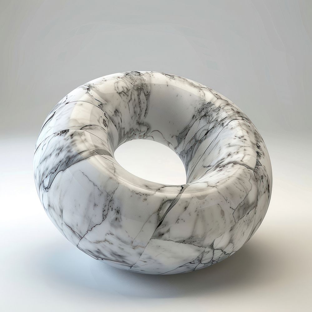 Marble doughnut chair sculpture accessories accessory porcelain.