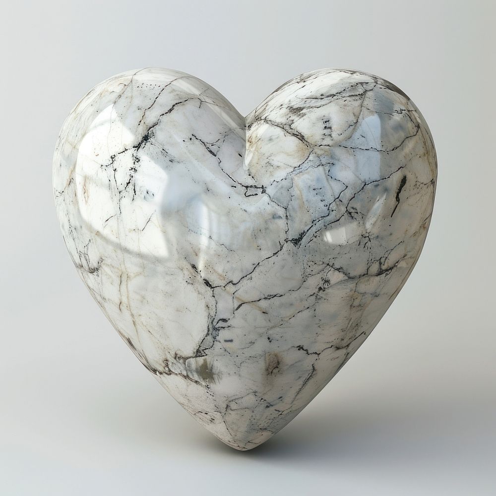 Marble heart form astronomy outdoors pottery.