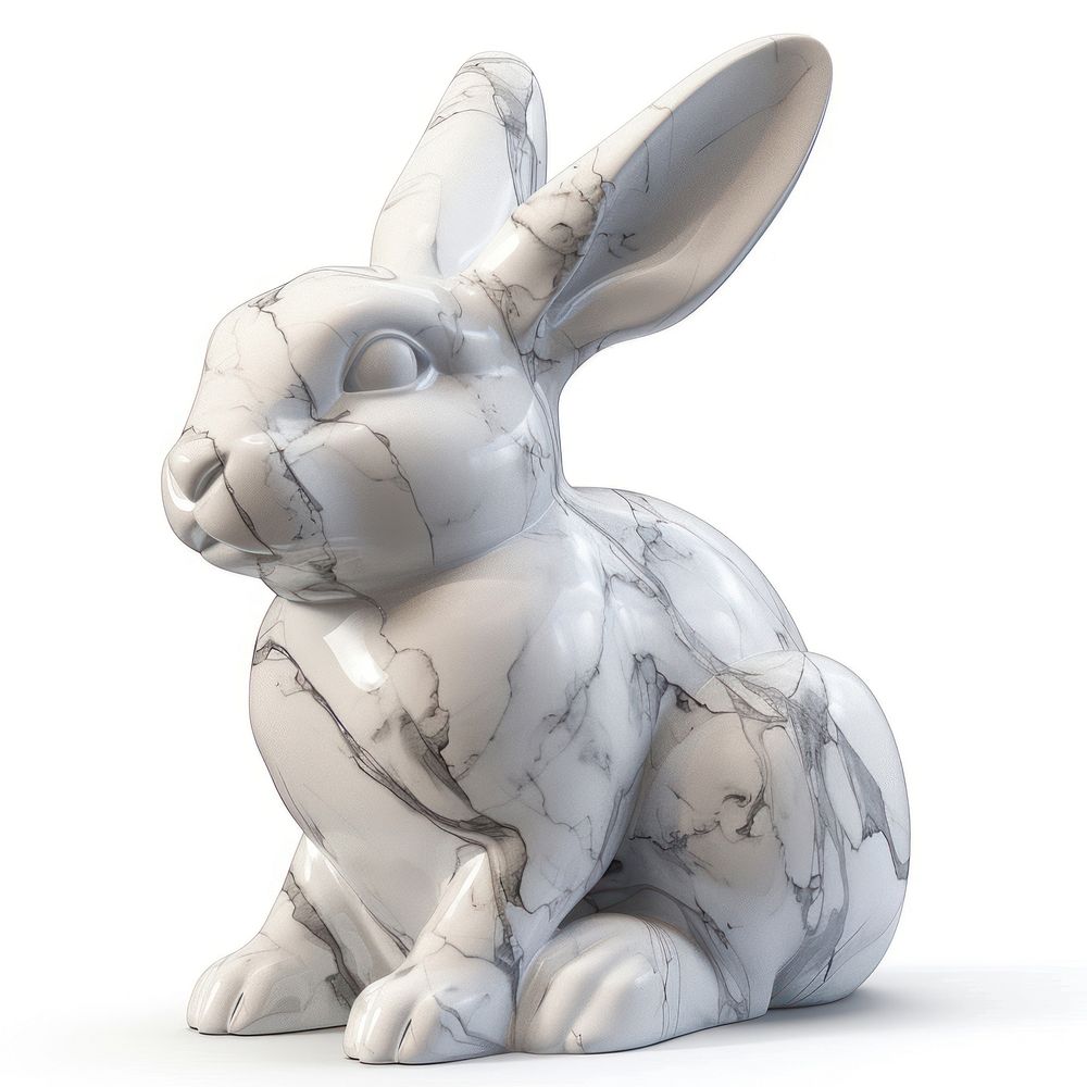 Marble rabbit sculpture animal mammal person.