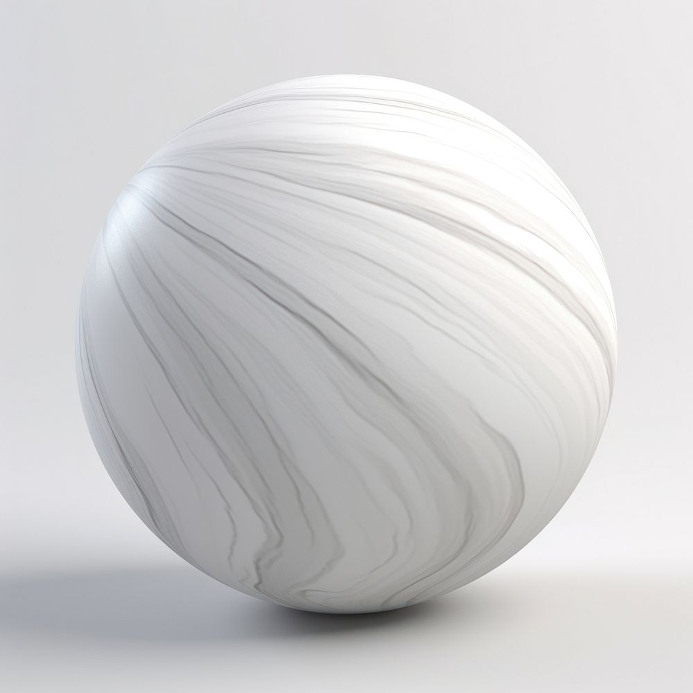 Marble sphere form porcelain pottery vase.
