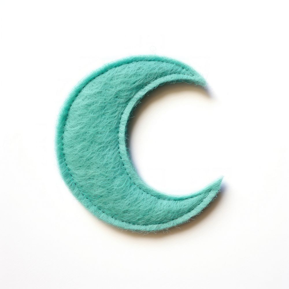 Felt stickers of a single crescent accessories astronomy accessory.