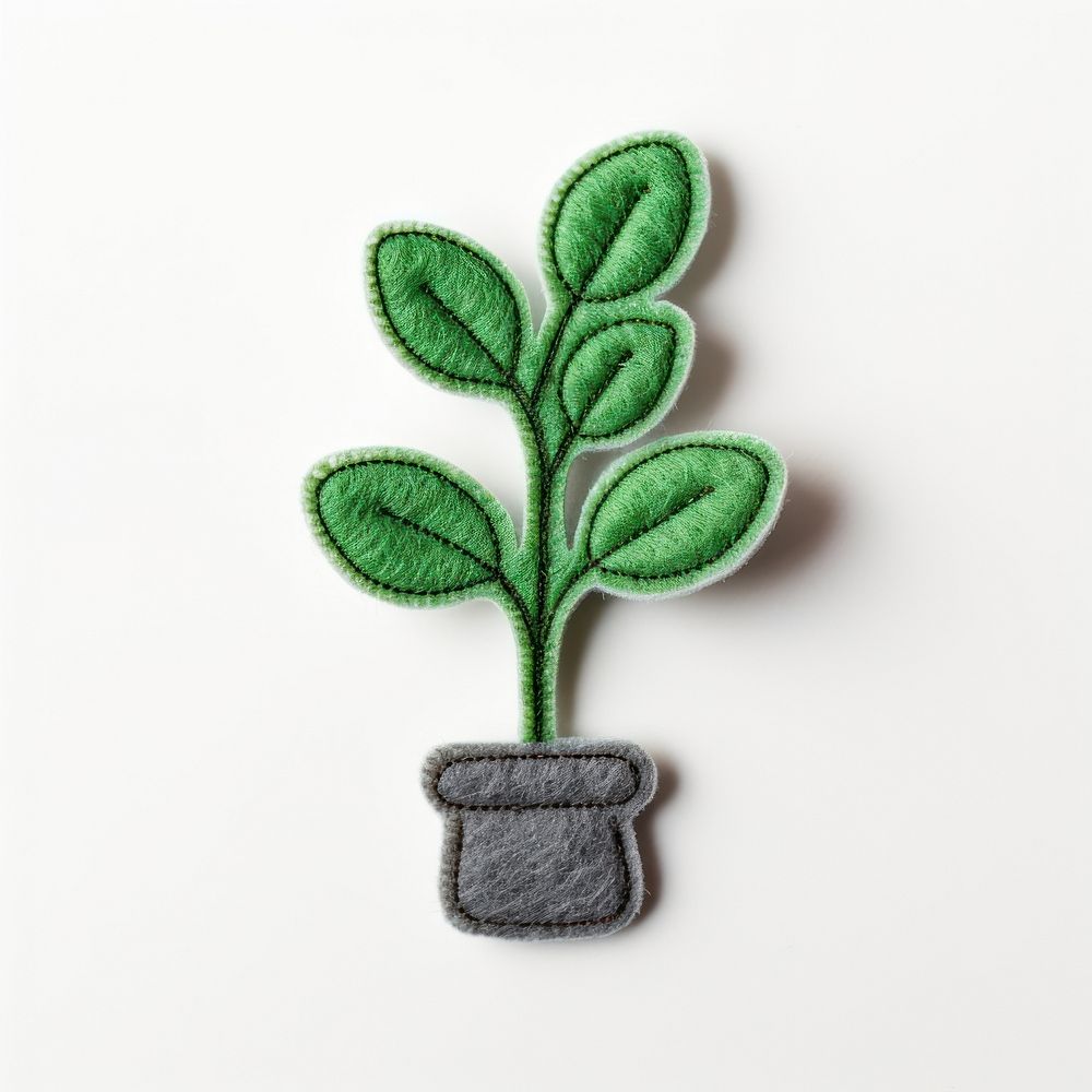 Felt stickers of a single plant accessories annonaceae accessory.