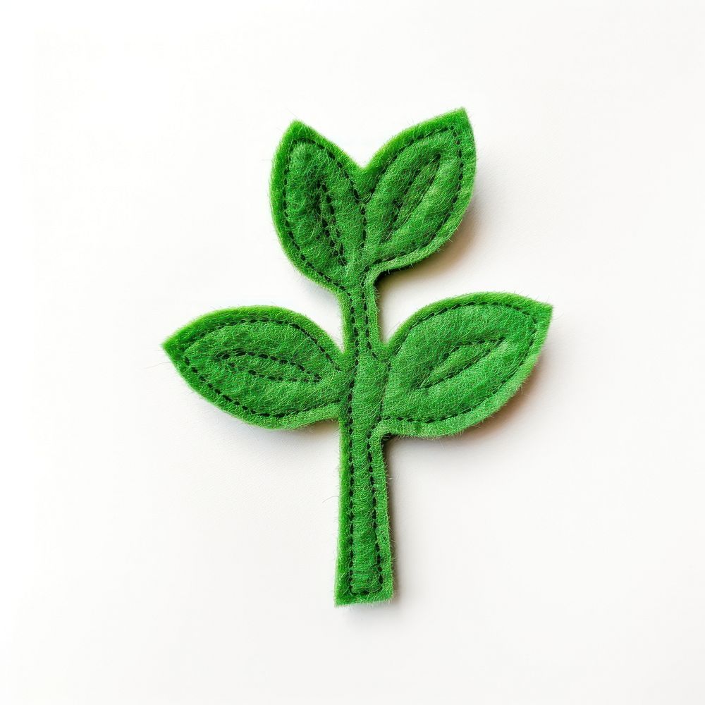 Felt stickers of a single plant accessories embroidery accessory.