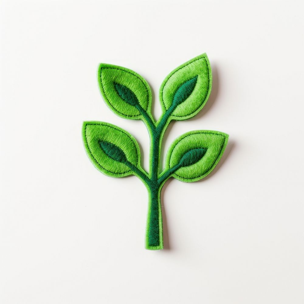 Felt stickers of a single plant accessories embroidery accessory.