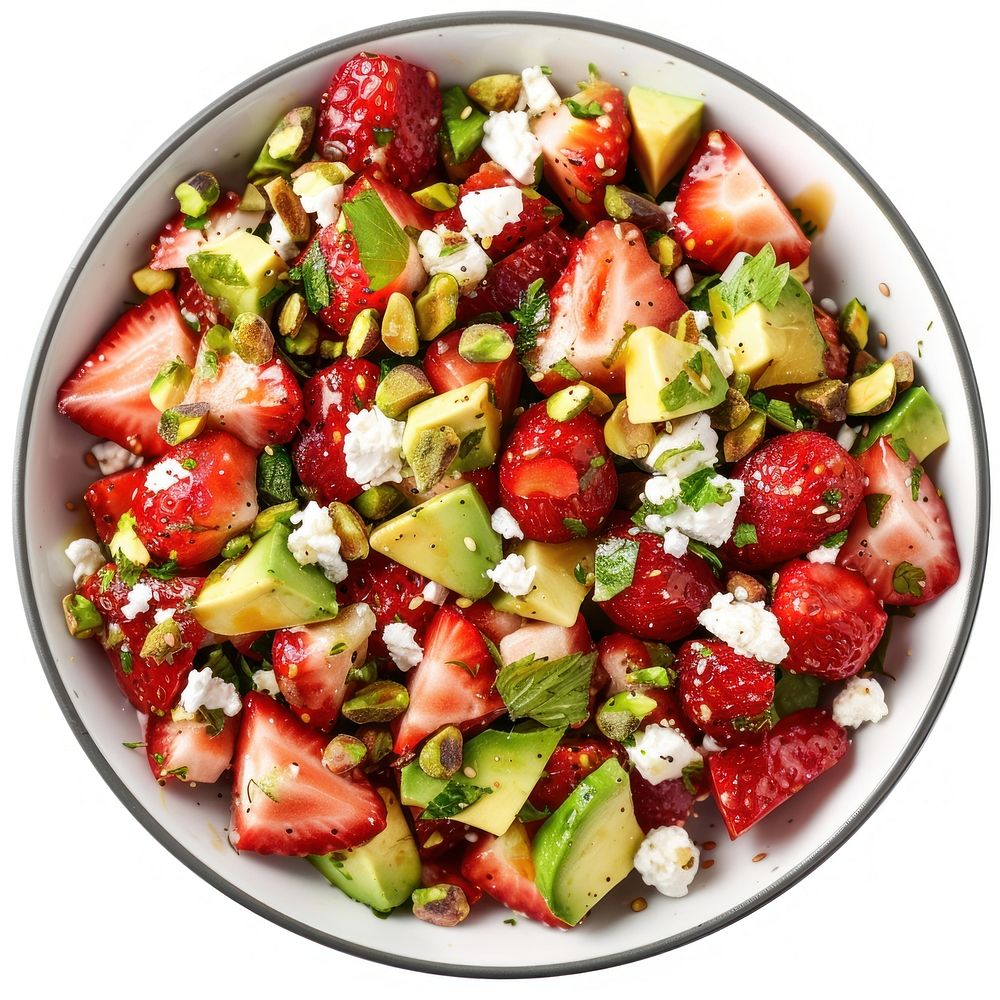 Strawberry salad produce fruit.