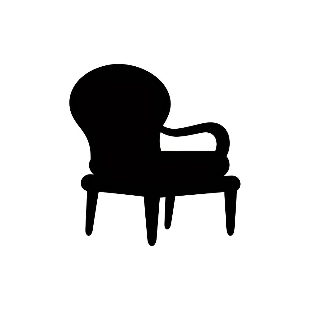 Furniture silhouette armchair.