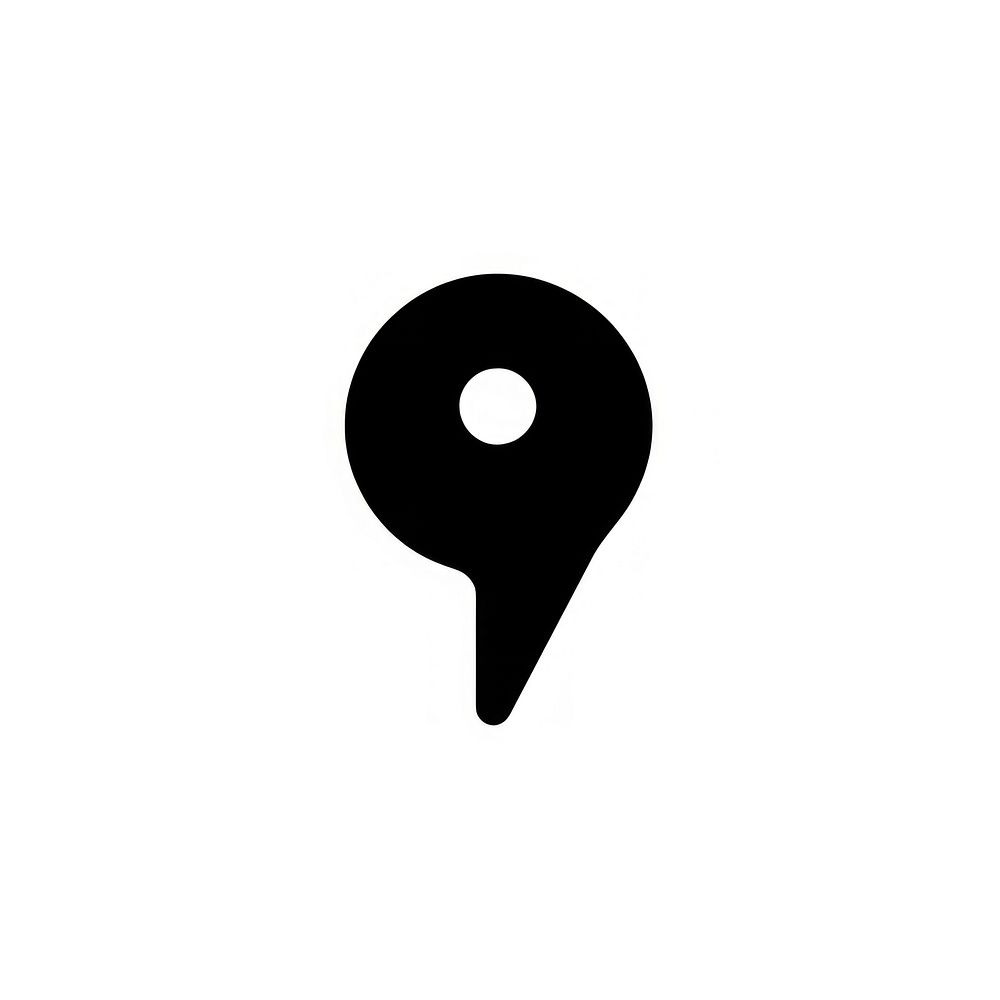 Map Pin Location silhouette disk.