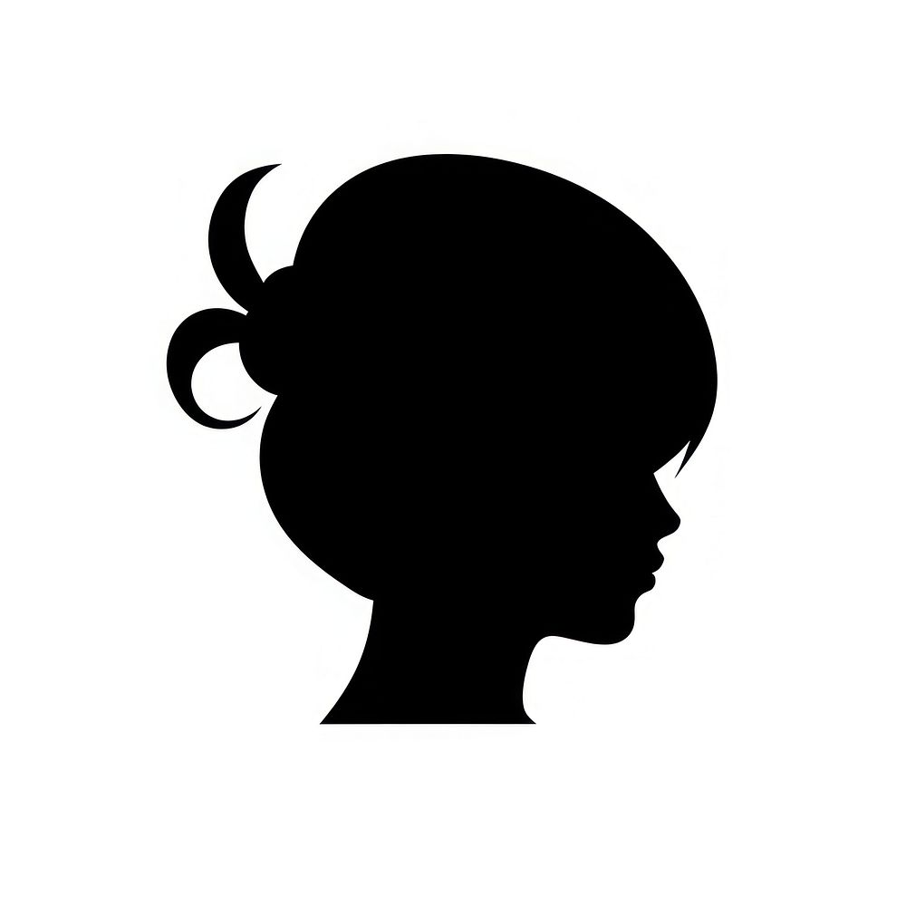 Pin silhouette stencil female.