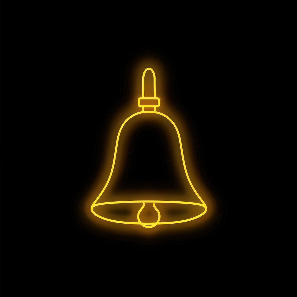 Bell icon chandelier light lamp.