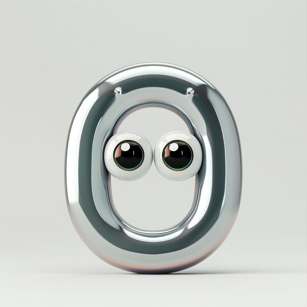 Letter O silver electronics speaker.