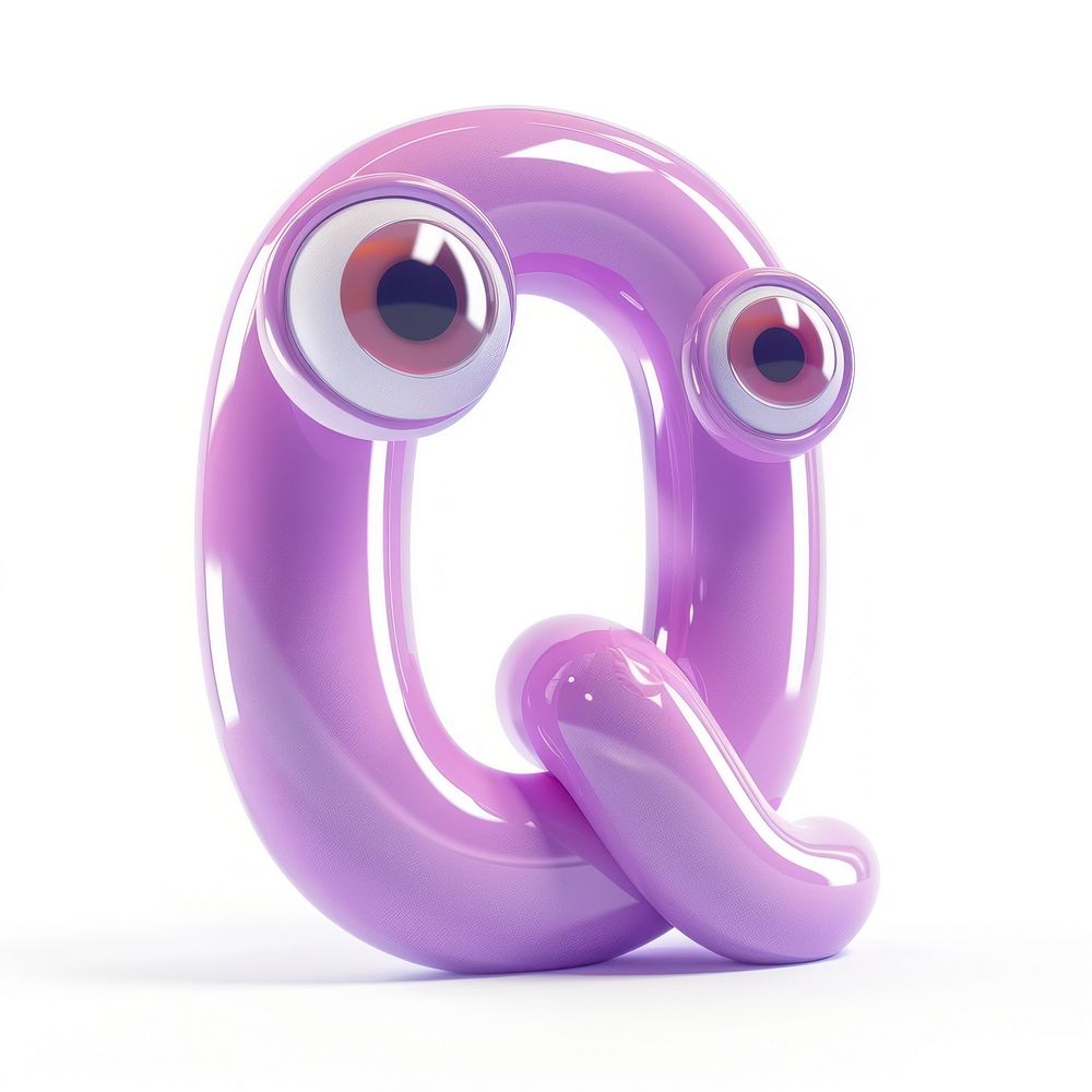 Letter Q appliance purple number.