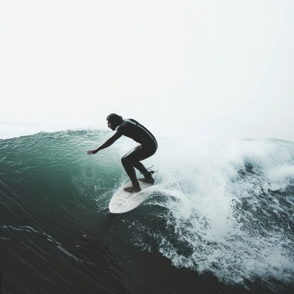 Surfer nature recreation surfboard.