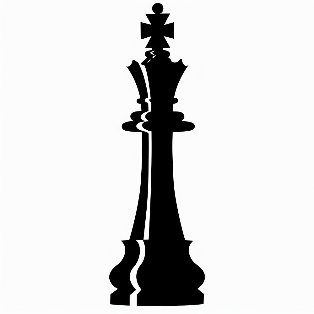 A Queen Chess silhouette stencil.