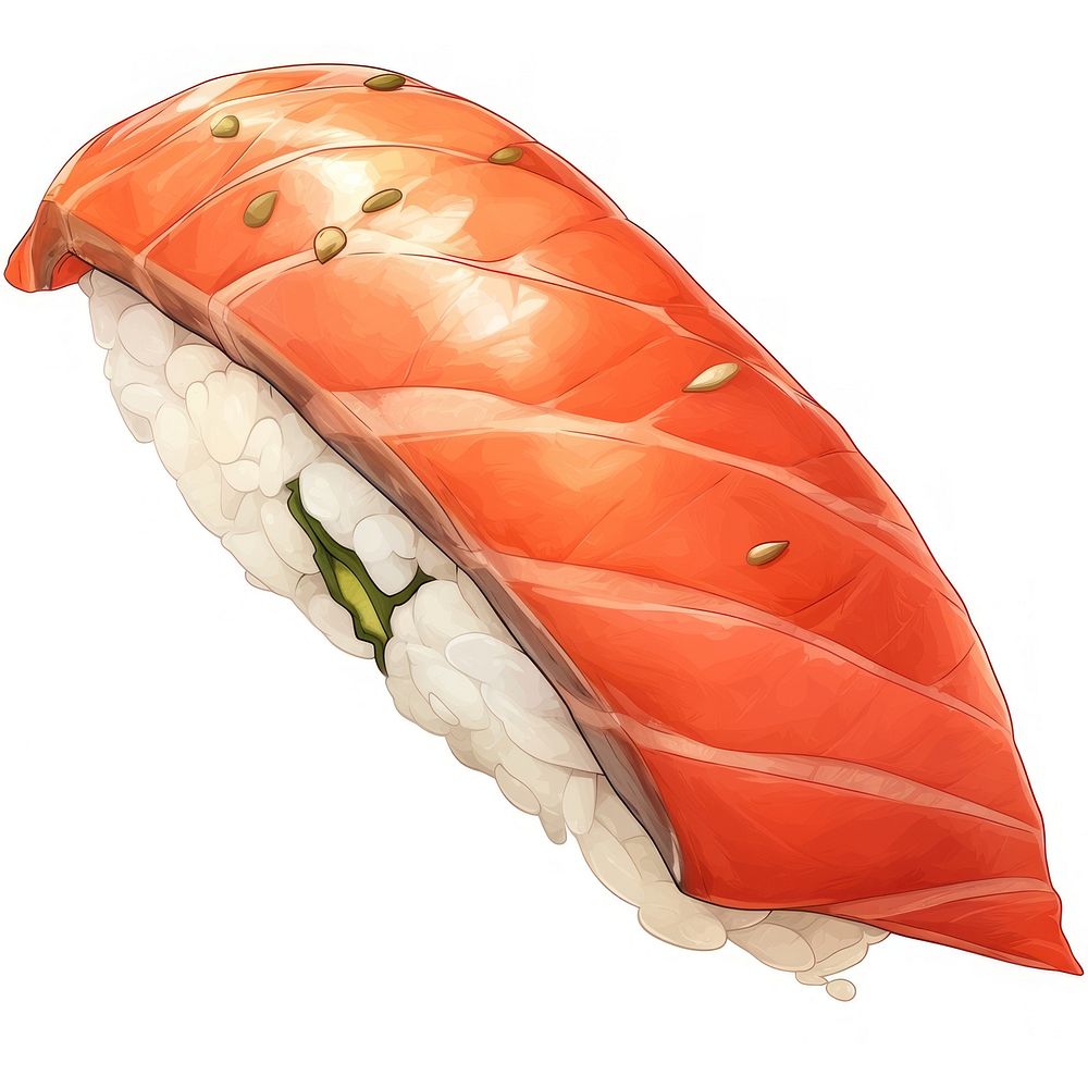 Isolate sushi food produce animal.