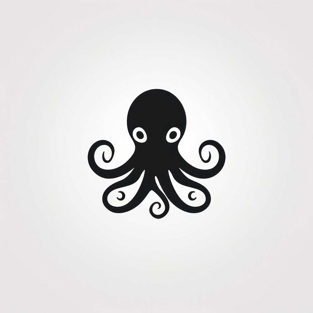 Octopus invertebrate silhouette animal.