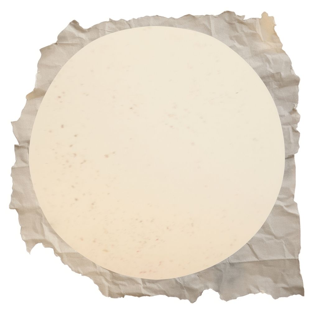 Moon ripped paper plate home decor.