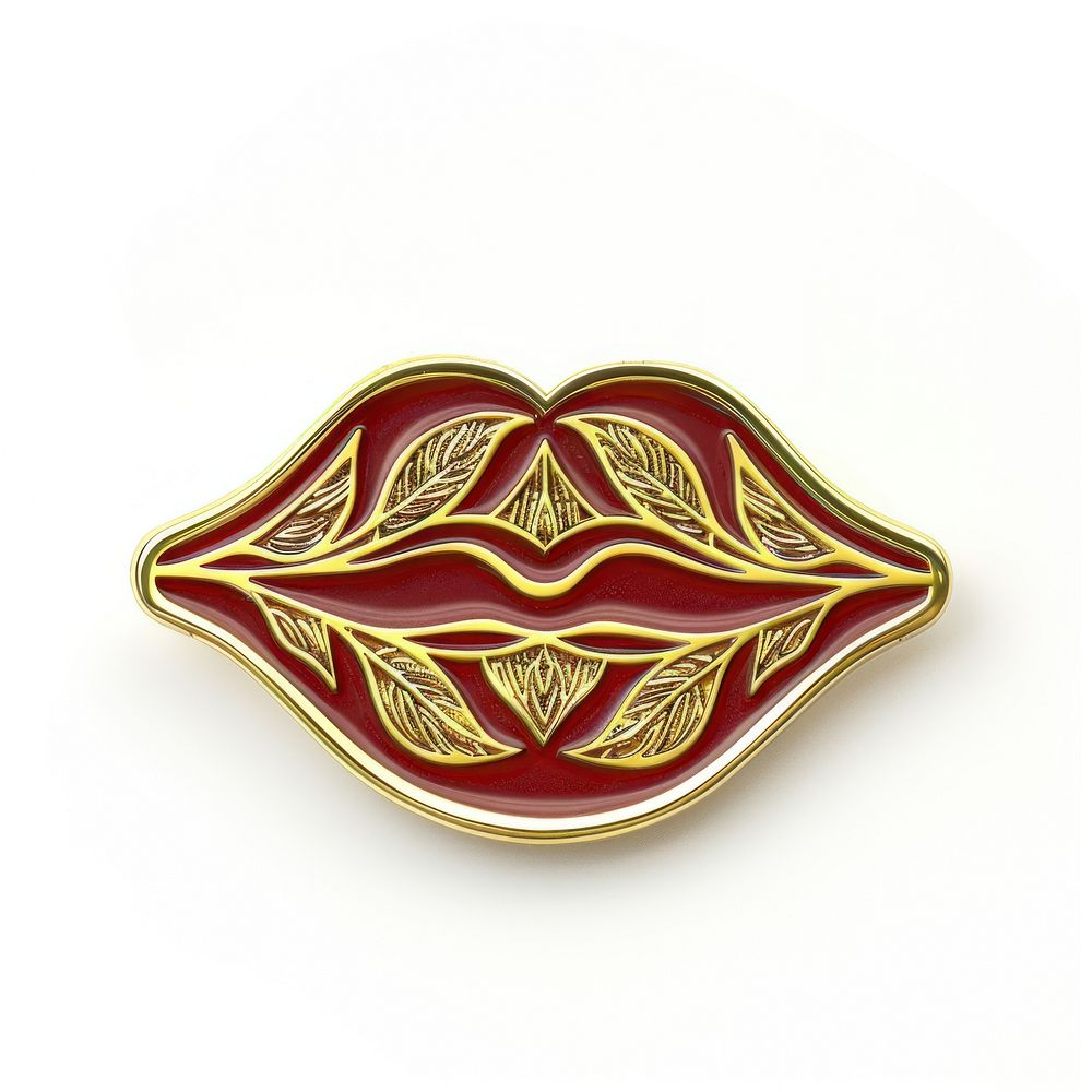 Showy Beardtongue shape pin badge accessories accessory jewelry.
