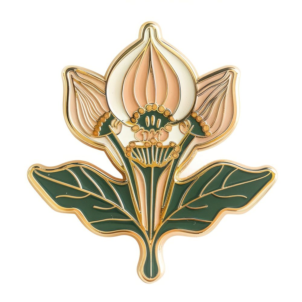 Showy Beardtongue flower shape pin badge accessories accessory weaponry.