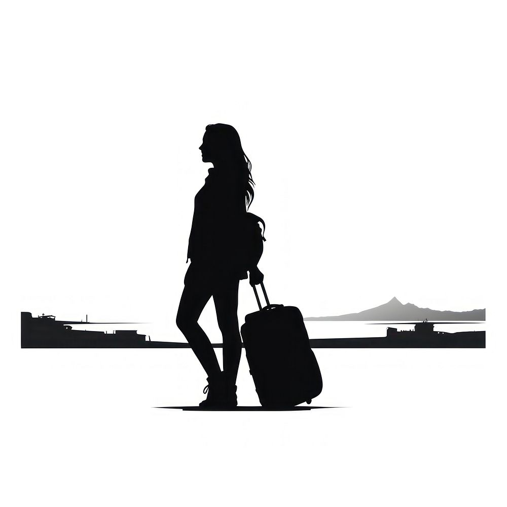 Travel silhouette backlighting accessories accessory.