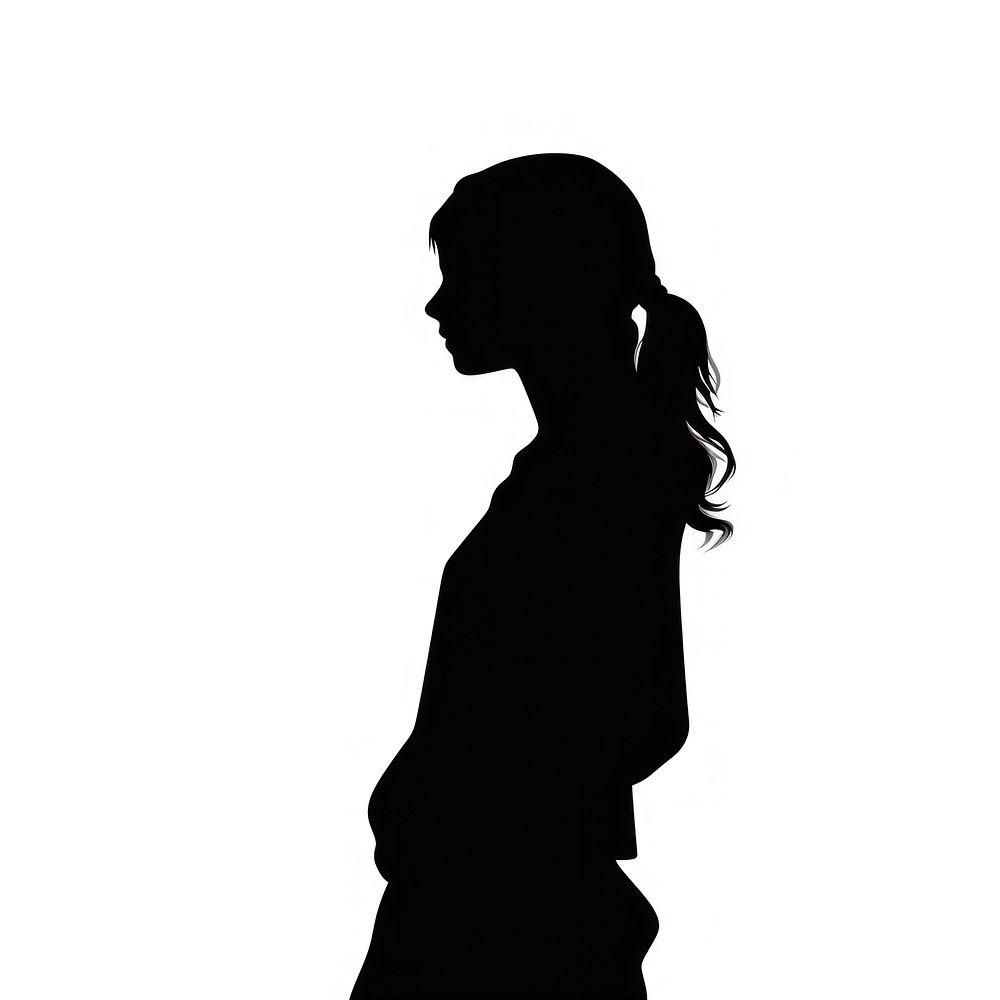Woman silhouette female person adult.