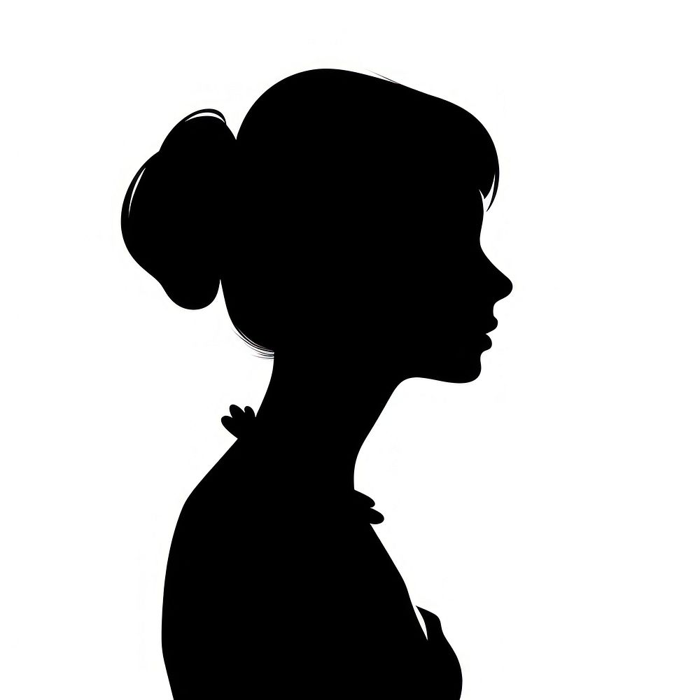 Woman silhouette person human head.