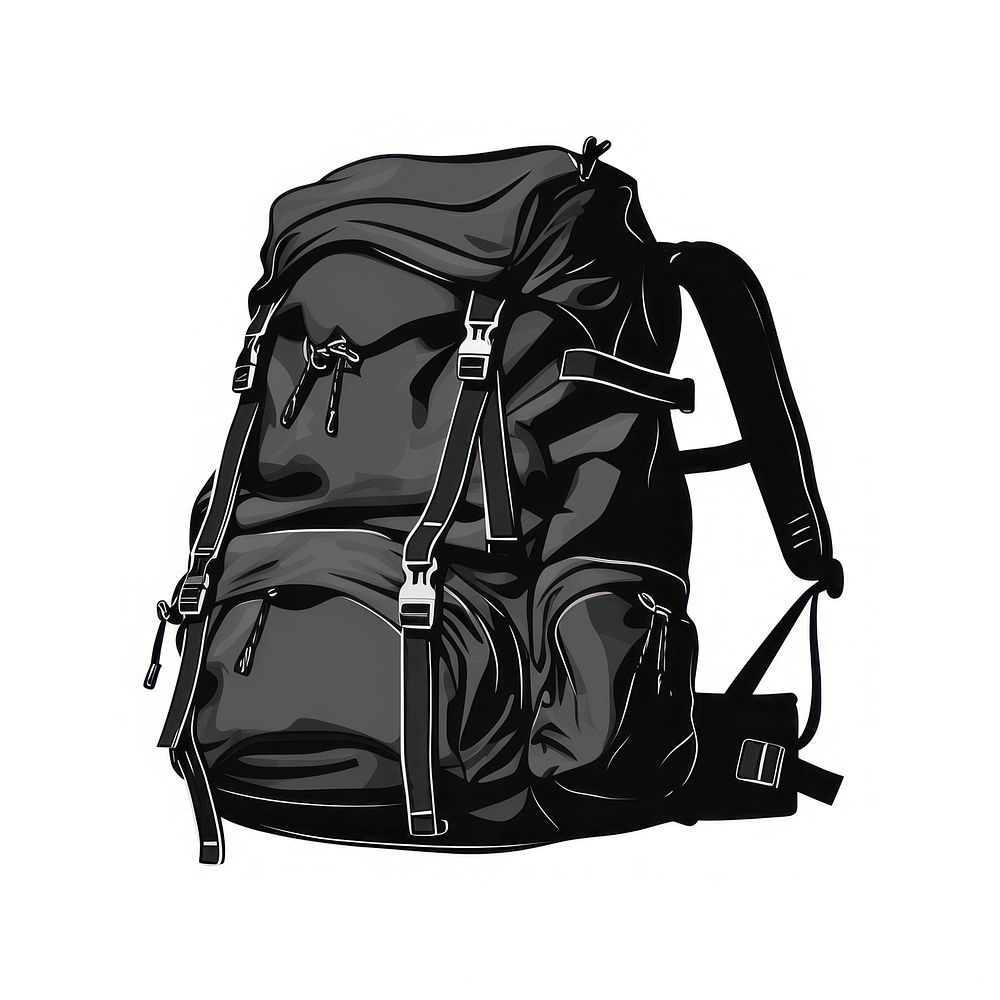 Backpack silhouette bag.