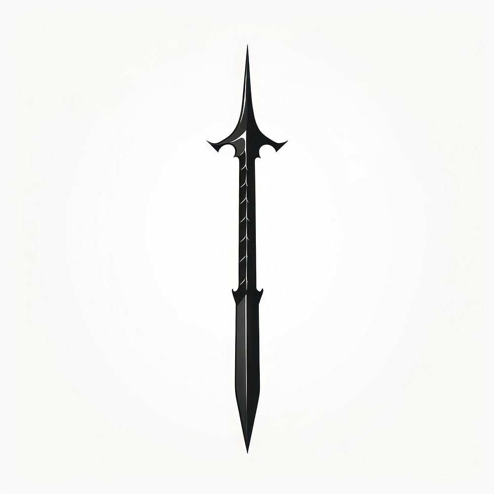 Sword silhouette weaponry dagger blade.