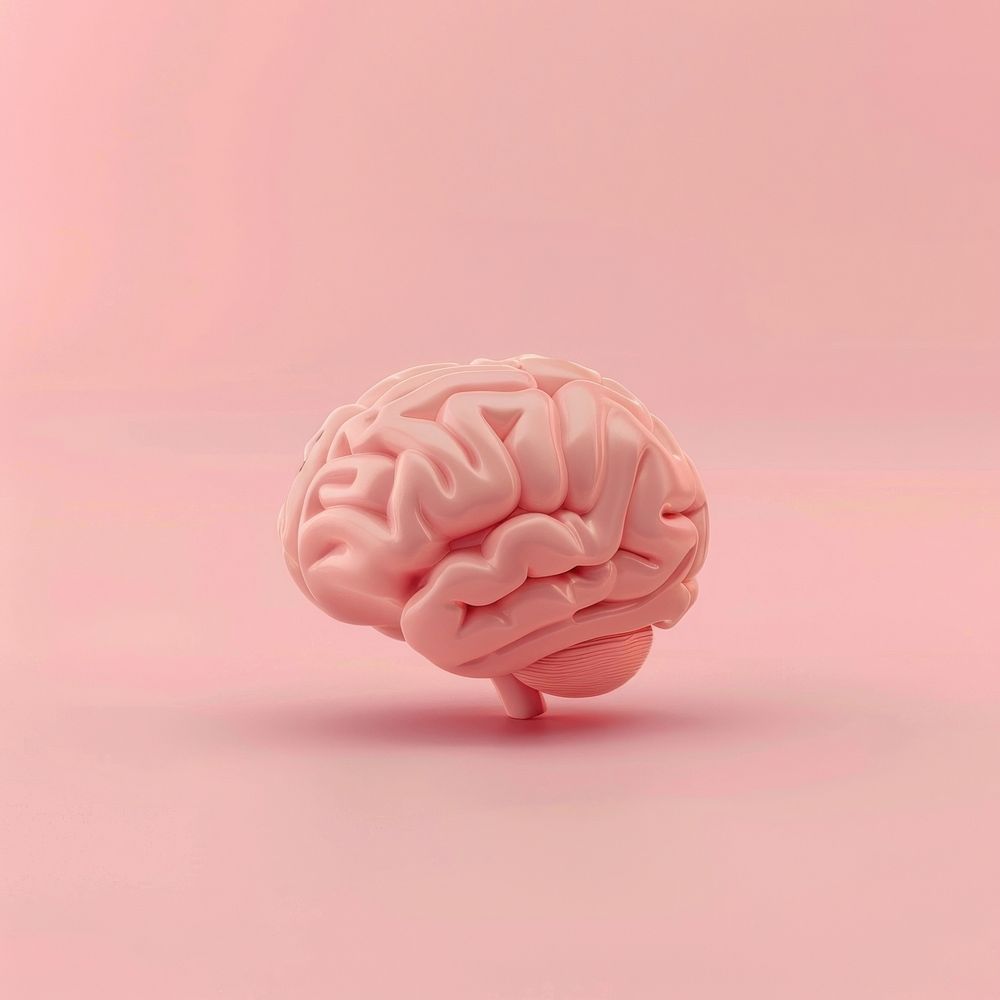 3D illustration of a brain dessert blossom flower.
