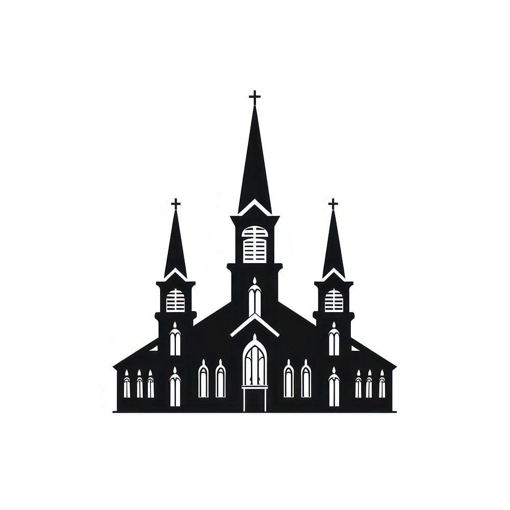 Church silhouette clip art architecture cathedral building.