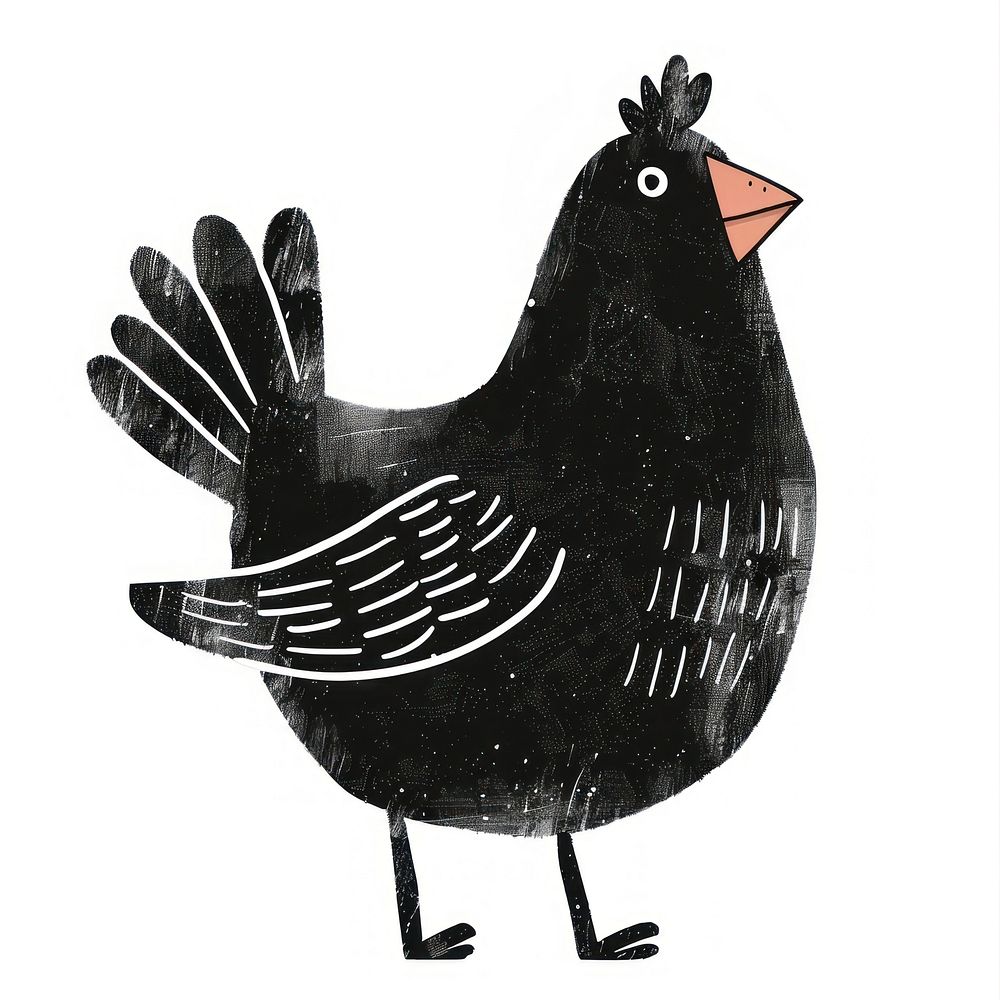 Chicken art blackbird agelaius.