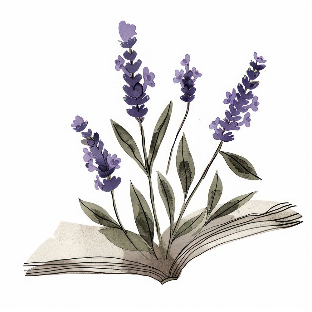 Lavender art blossom flower.